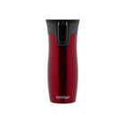 Kubek termiczny Contigo West Loop 470 ml – 100% szczelny, utrzymuje ciepło do 5 h i zimno do 12 h, idealny w podróży, kolor: czerwony