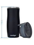 Kubek termiczny Contigo West Loop 470 ml – 100% szczelny, utrzymuje ciepło do 5 h i zimno do 12 h, idealny w podróży, kolor: czerwony