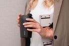 Stylowy matowy kubek na herbatę Ragsy Simply Cup Chocolate do biura