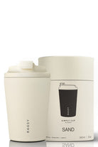 Piaskowy kubek termiczny Ragsy Simply Cup 340 ml w kolorze beżowym