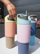 Asobu Cosmic 960 ml Pastel Pink – lekki, szczelny kubek termiczny z ergonomicznym kształtem i powłoką Puramic, kolor: różowy