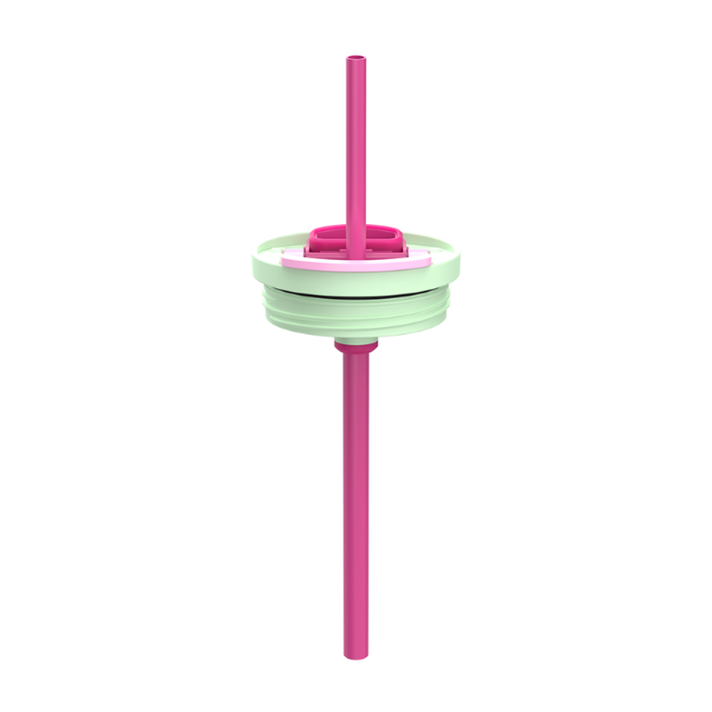 Kambukka Rio Bubblegum Mint – kubek termiczny 950 ml, stal 18/8, chłód 24 h, picie klasyczne lub przez słomkę, szczelny, pasuje do uchwytów auta, kolor: różowy