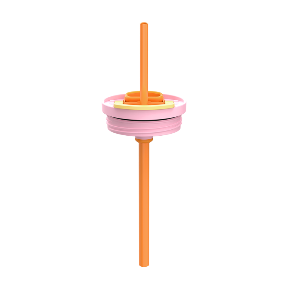 Kambukka Rio Pink Papaya – kubek termiczny 950 ml, stal 18/8, chłód 24 h, picie klasyczne lub przez słomkę, szczelny, pasuje do uchwytów auta, kolor: czerwony