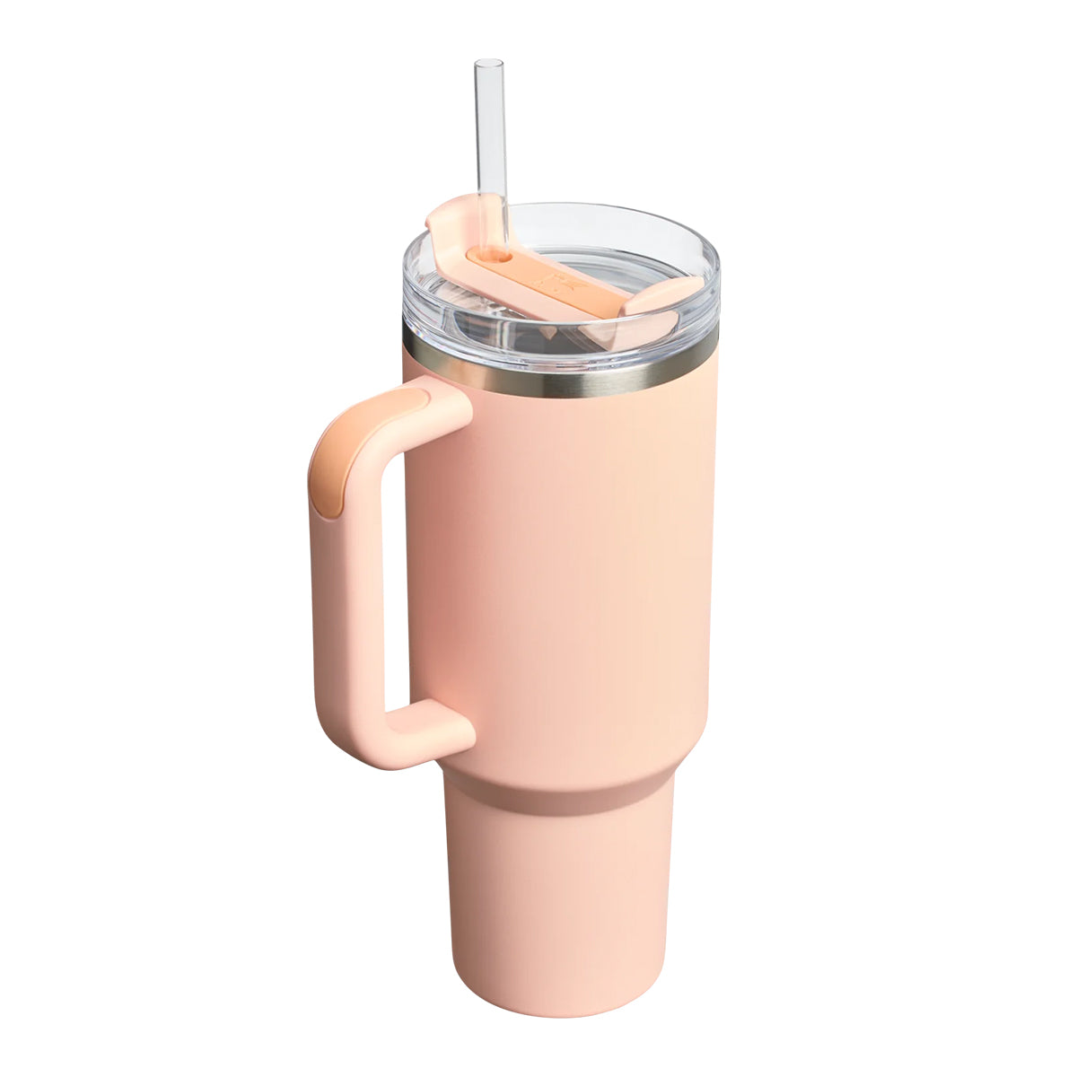 Stanley Quencher Orange Cream– stalowy kubek termiczny ze słomką, idealny do auta, biura i na siłownię, kolor: brzoskwiniowy