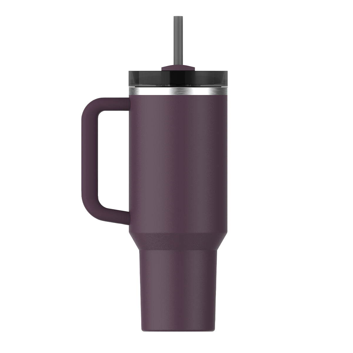 Stanley Quencher Plum – stalowy kubek ze słomką, idealny do auta, biura i na siłownię