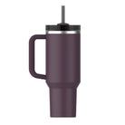 Stanley Quencher Plum – stalowy kubek ze słomką, idealny do auta, biura i na siłownię