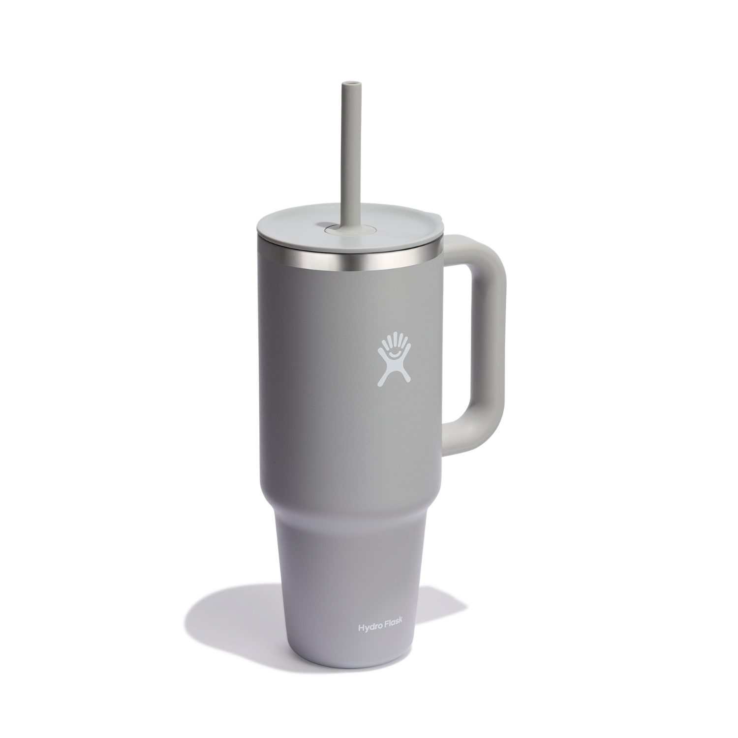 Kubek termiczny ze słomką Hydro Flask Birch 1,1 l – podwójne ścianki, utrzymanie temperatury, antypoślizgowa powłoka i wygodny uchwyt, kolor: szary