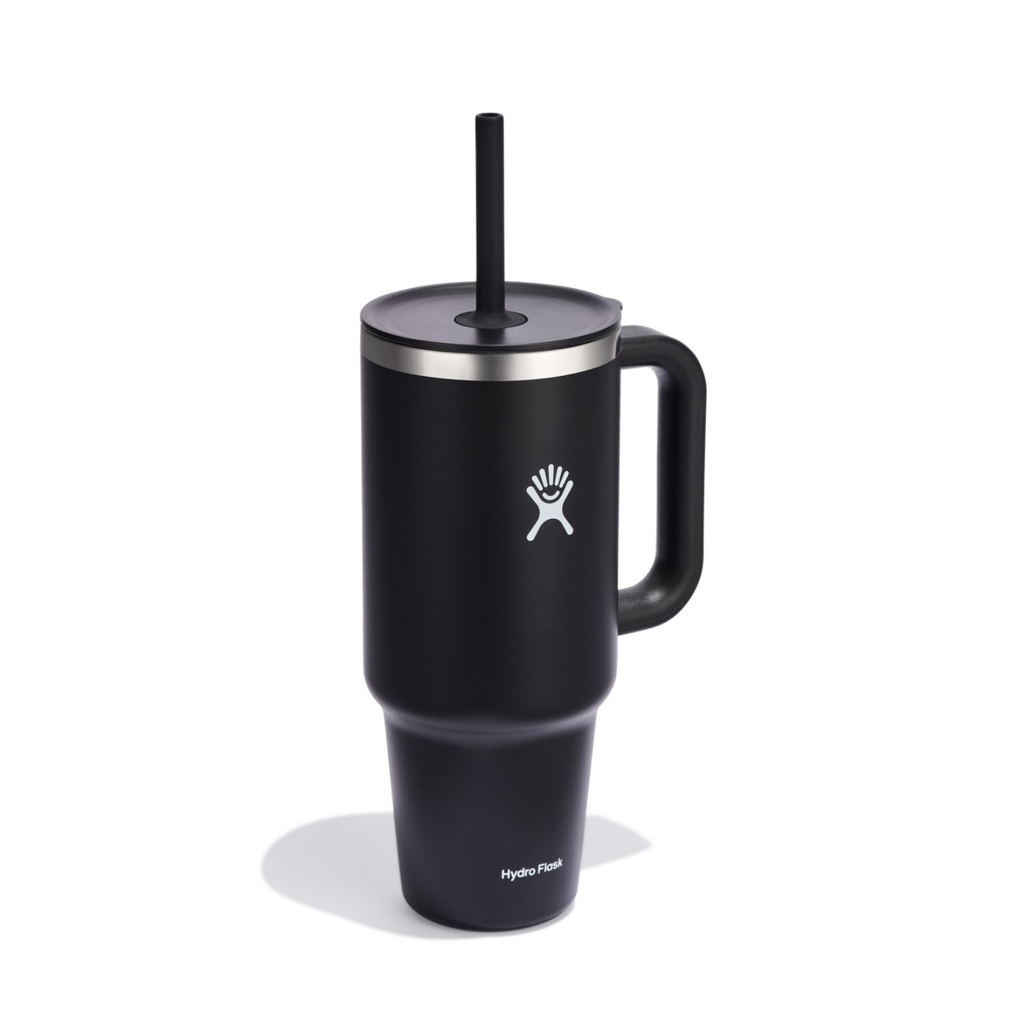 Kubek termiczny ze słomką Hydro Flask Black 1,1 l – podwójne ścianki, utrzymanie temperatury, antypoślizgowa powłoka i wygodny uchwyt, kolor: czarny