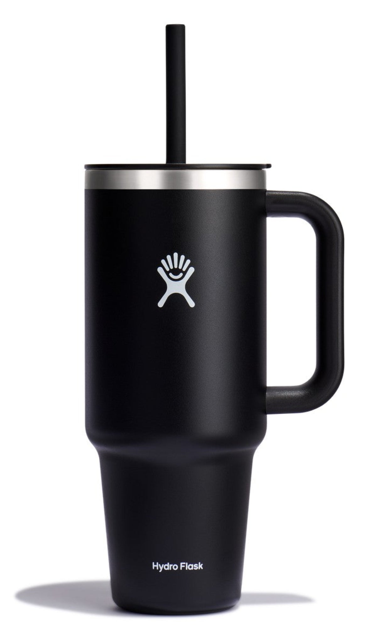 Kubek termiczny ze słomką Hydro Flask Black 1,1 l – podwójne ścianki, utrzymanie temperatury, antypoślizgowa powłoka i wygodny uchwyt, kolor: czarny