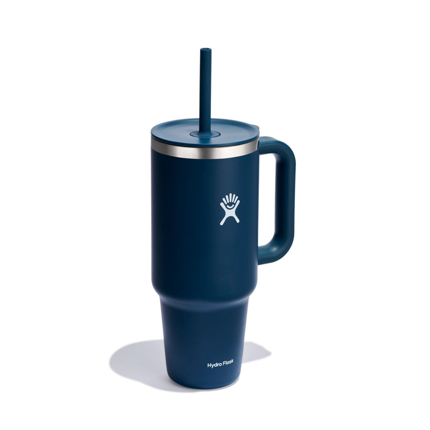 Kubek termiczny ze słomką Hydro Flask Indigo 1,1 l – podwójne ścianki, utrzymanie temperatury, antypoślizgowa powłoka i wygodny uchwyt, kolor: granatowy