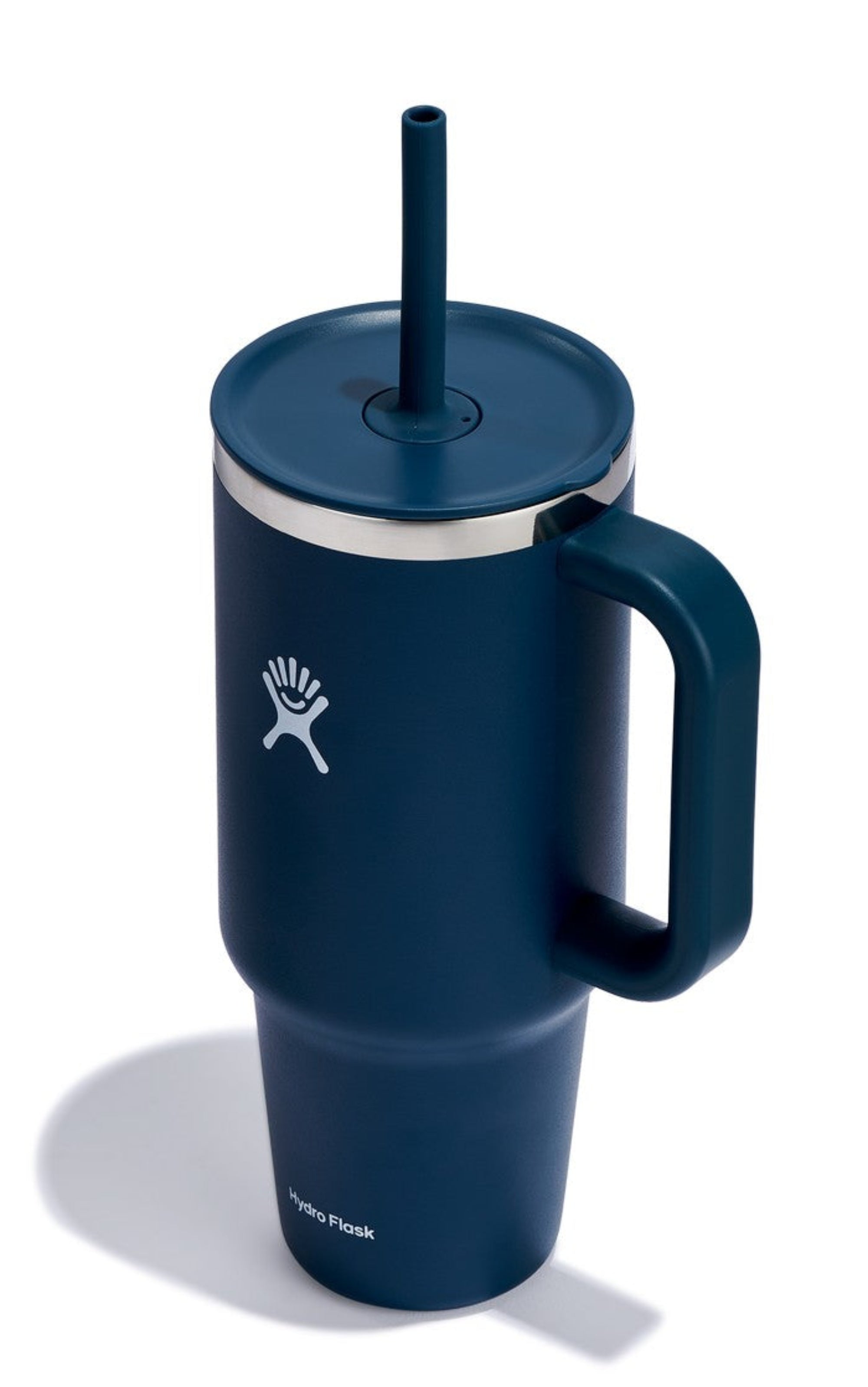 Kubek termiczny ze słomką Hydro Flask Indigo 1,1 l – podwójne ścianki, utrzymanie temperatury, antypoślizgowa powłoka i wygodny uchwyt, kolor: granatowy