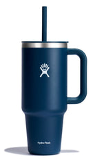 Kubek termiczny ze słomką Hydro Flask Indigo 1,1 l – podwójne ścianki, utrzymanie temperatury, antypoślizgowa powłoka i wygodny uchwyt, kolor: granatowy