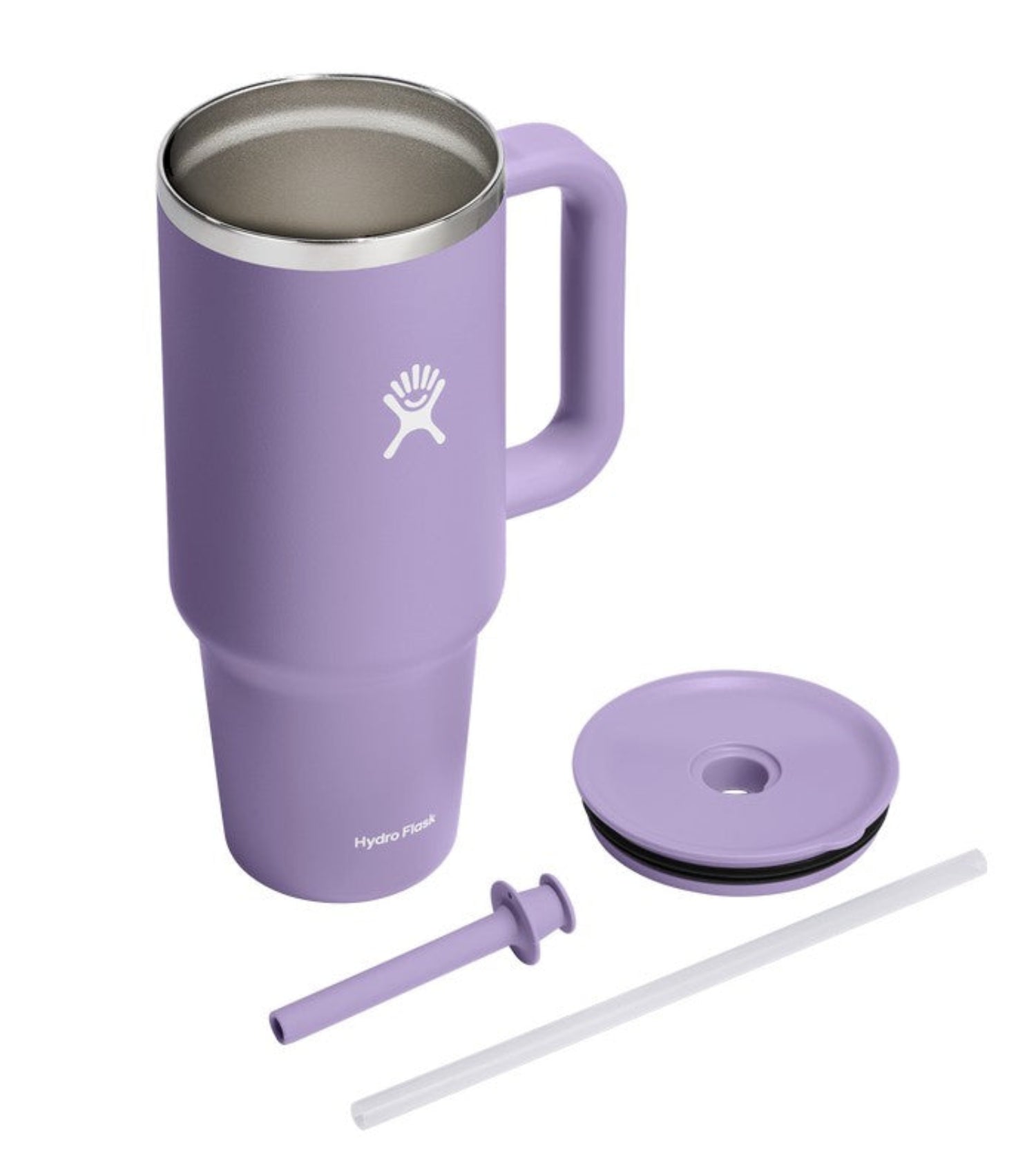 Kubek termiczny ze słomką Hydro Flask Moonshadow 1,1 l – podwójne ścianki, utrzymanie temperatury, antypoślizgowa powłoka i wygodny uchwyt, kolor: fioletowy