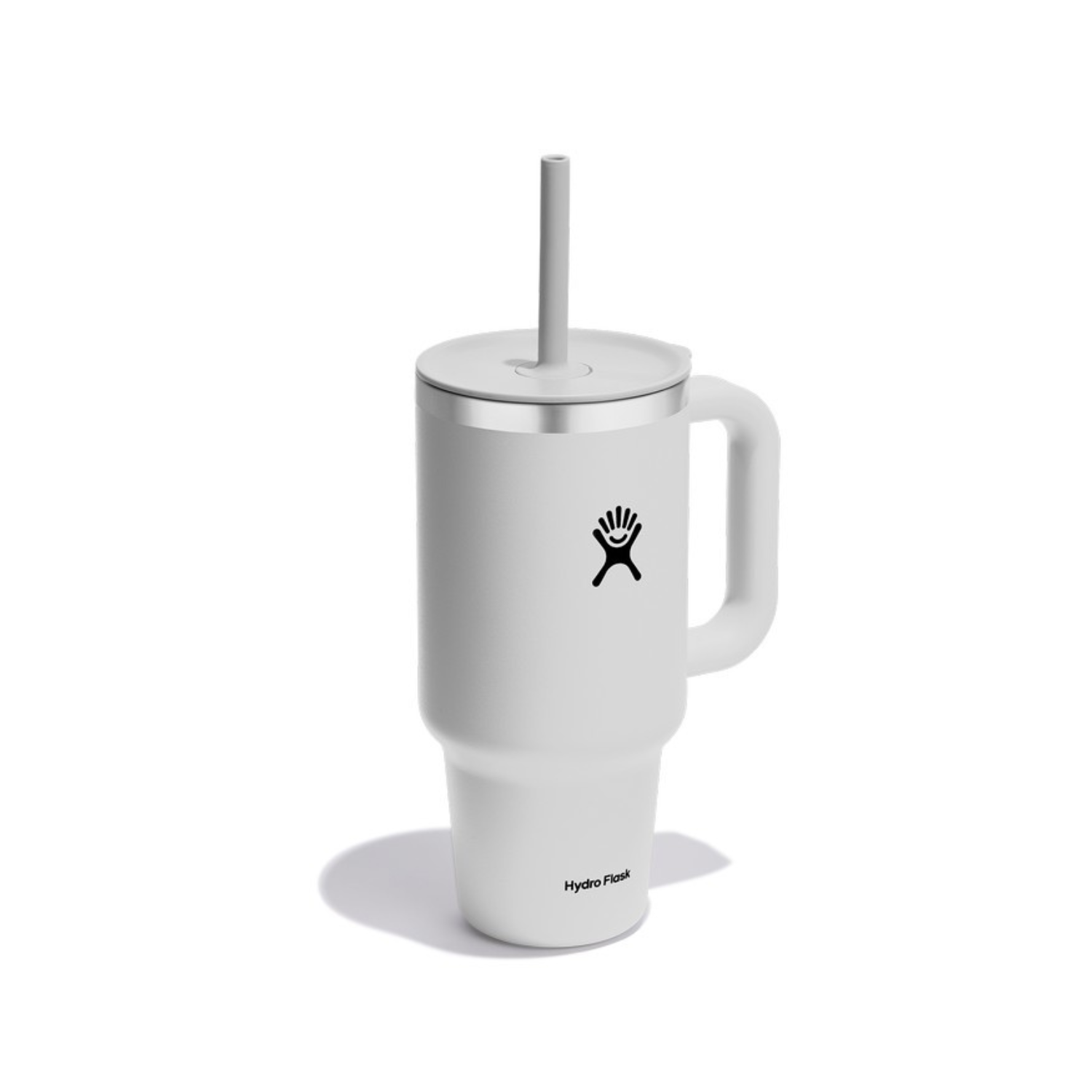 Kubek termiczny ze słomką Hydro Flask White 900 ml – podwójne ścianki, utrzymanie temperatury, antypoślizgowa powłoka i wygodny uchwyt, kolor: biały