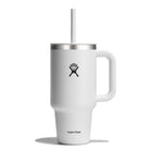 Kubek termiczny ze słomką Hydro Flask White 900 ml – podwójne ścianki, utrzymanie temperatury, antypoślizgowa powłoka i wygodny uchwyt, kolor: biały