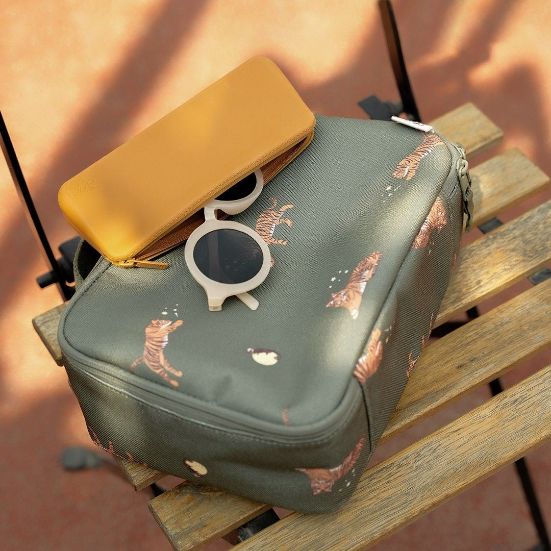 Torba lunchowa Citron Tiger – izolowana, lekka i pojemna, z motywem tygrysów