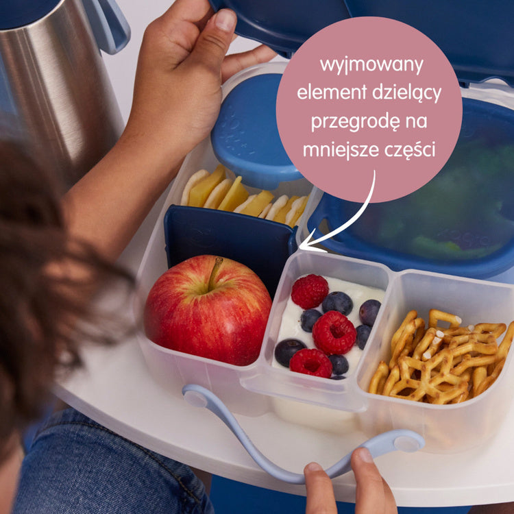 Duży lunchbox b.box z ruchomą przegrodą w kolorze Lemon Twist