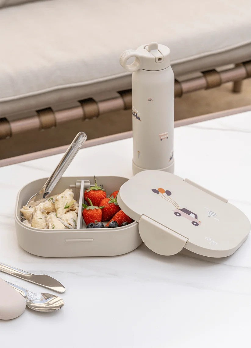 Lunchbox Citron Vehicles – biodegradowalny, szczelny i bezpieczny pojemnik na dziecięce posiłki