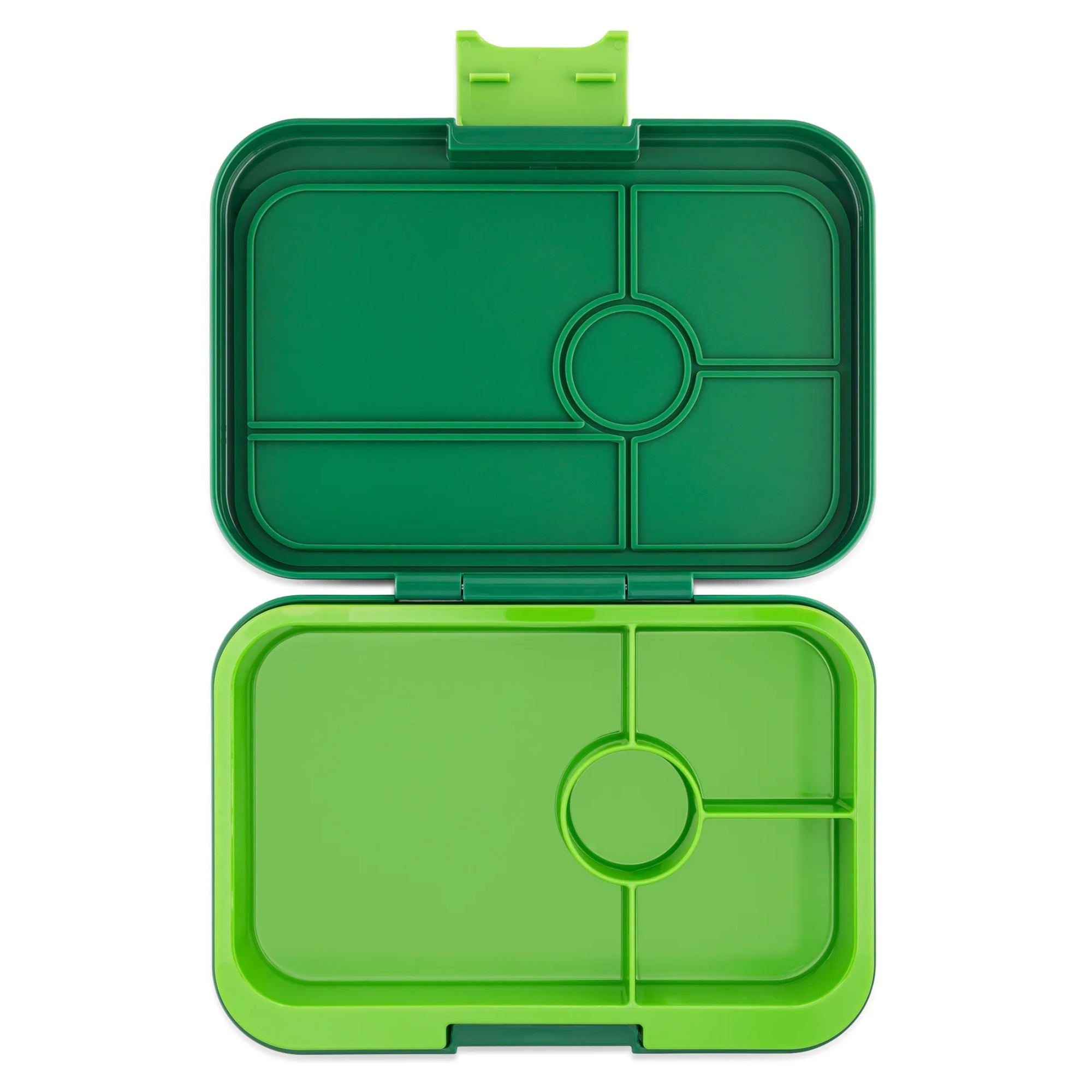 Lunchbox dla dzieci Yumbox Tapas Palm Green/Solid Lime – poręczna, trwała i bezpieczna śniadaniówka dla dzieci, kolor: zielony
