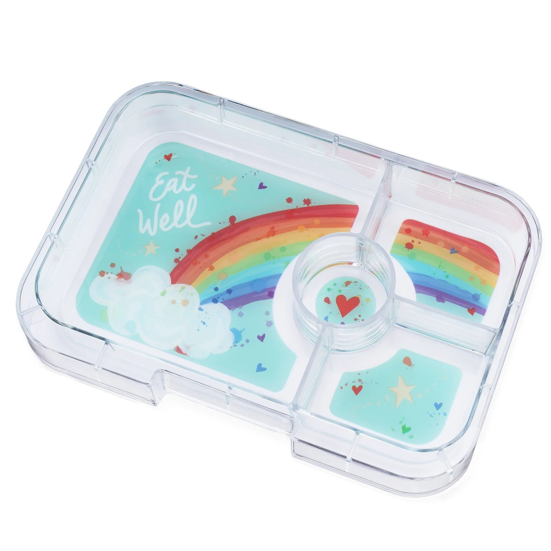 Lunchbox dla dzieci Yumbox Tapas Seville Purple / Rainbow – poręczna, trwała i bezpieczna śniadaniówka dla dzieci, kolor: fioletowy