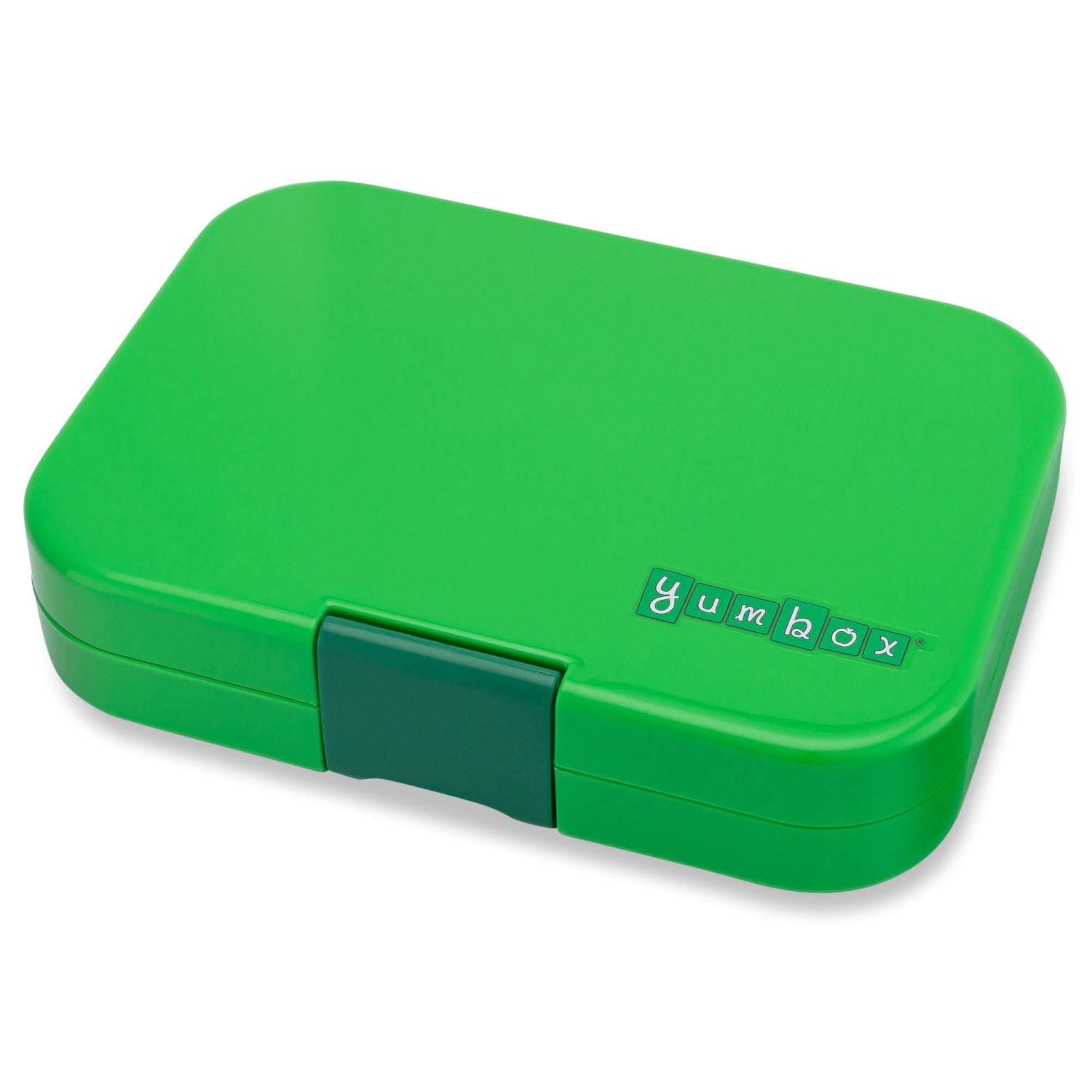Yumbox Original Jurassic Green/Funny Monsters – lunchbox z 6 przegródkami, bezpieczny i idealny na różnorodne i szczelnie zapakowane posiłki, kolor: zielony