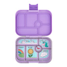 Yumbox Original Lavande Purple/Unicorn– lunchbox z 6 przegródkami, bezpieczny i idealny na różnorodne i szczelnie zapakowane posiłki, kolor: fioletowy