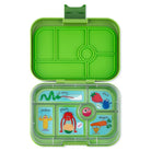 Yumbox Original Matcha Green/Funny Monsters - lunchbox z 6 przegródkami, bezpieczny i idealny na różnorodne i szczelnie zapakowane posiłki, kolor: zielony