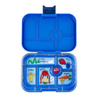 Yumbox Original Surf Blue/Funny Monsters – lunchbox z 6 przegródkami, bezpieczny i idealny na różnorodne i szczelnie zapakowane posiłki, kolor: niebieski