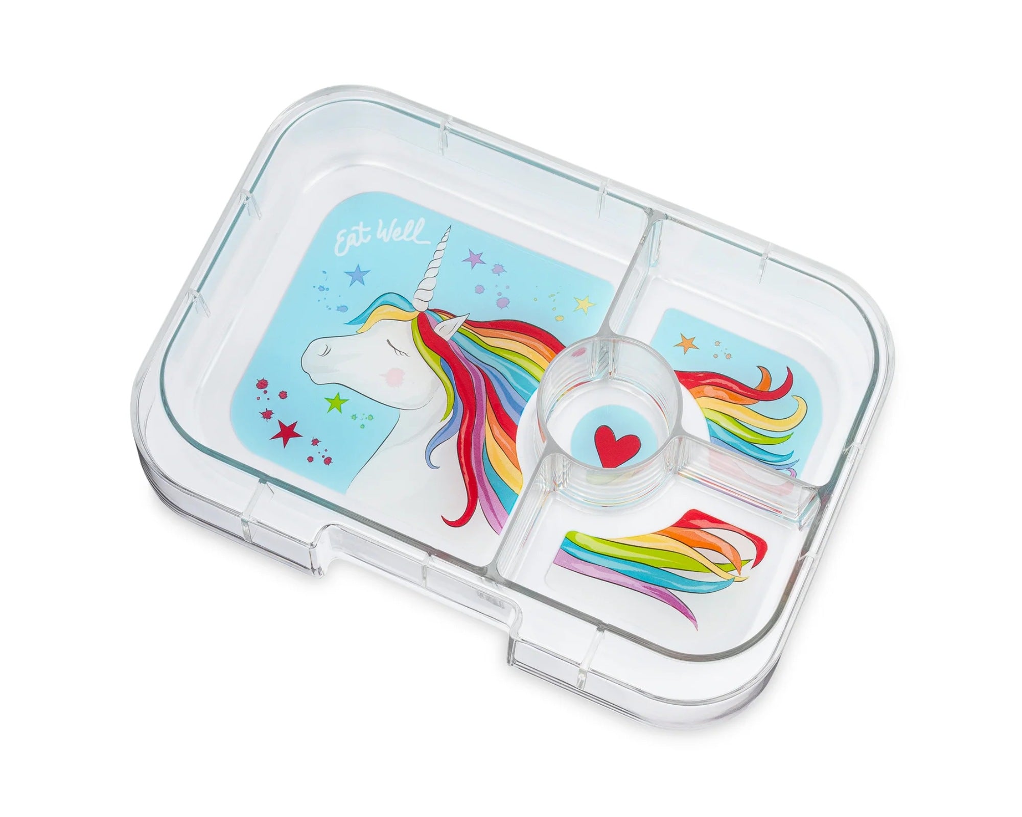 Yumbox Panino śniadaniówka dla dzieci Lavande Purple/Unicorn – 4 przegródki, szczelna pokrywka, idealny lunchbox do szkoły i przedszkola, kolor: fioletowy