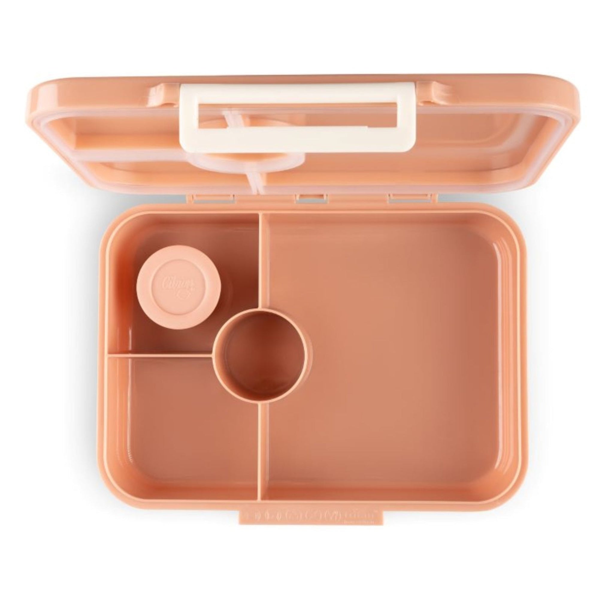 Lunchbox tritanowy Citron Blush Pink 4-komorowy, 700 ml – szczelny, lekki, bez BPA, z pojemnikiem na sos