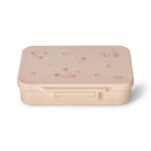 Lunchbox tritanowy Citron Flowers 4-komorowy, 700 ml – szczelny, lekki, bez BPA, wzór: kwiatki, z pojemnikiem na sos