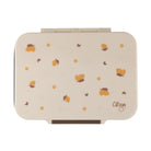 Lunchbox tritanowy Citron Lemon 4-komorowy, 700 ml – szczelny, lekki, bez BPA, wzór: cytryny, z pojemnikiem na sos
