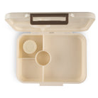 Lunchbox tritanowy Citron Lemon 4-komorowy, 700 ml – szczelny, lekki, bez BPA, wzór: cytryny, z pojemnikiem na sos