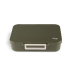 Lunchbox tritanowy Citron Olive Green 4-komorowy, 700 ml – szczelny, lekki, bez BPA, kolor: oliwkowy, z pojemnikiem na sos