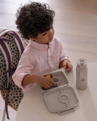 Lunchbox tritanowy Citron Vehicles 4-komorowy, 700 ml – szczelny, lekki, bez BPA, wzór: pojazdy, z pojemnikiem na sos