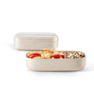 Ekologiczny lunchbox Lekue TO GO ORGANIC - z przegródką i gumką, idealny do szkoły, pracy i na piknik