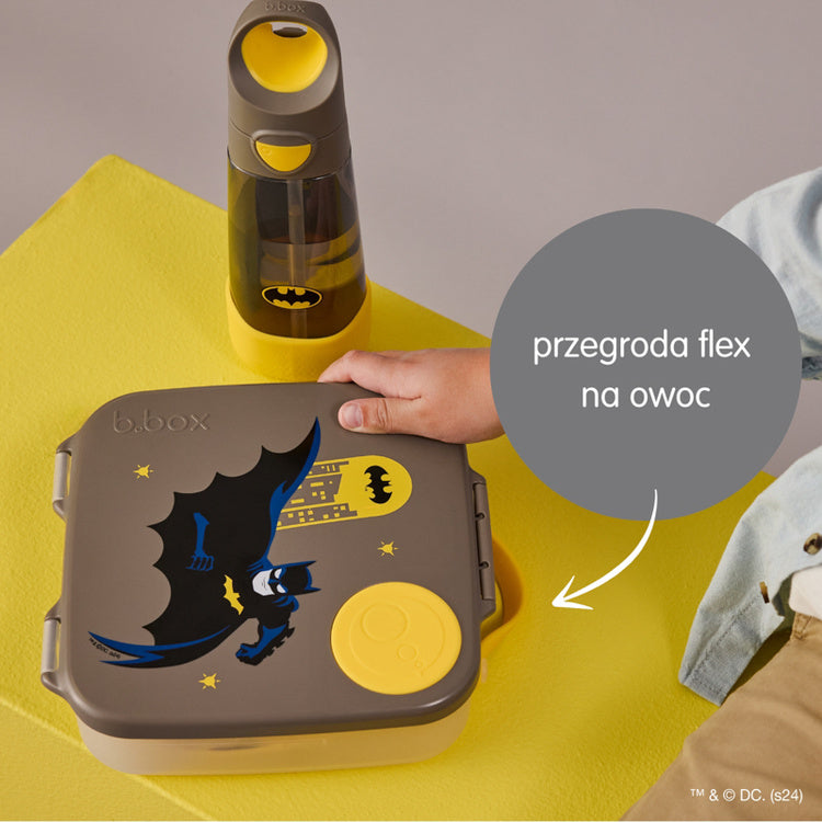 Lunchbox z przegródkami B.box  –  bez BPA, szczelny, pojemny i idealny na cały dzień, wzór: Batman