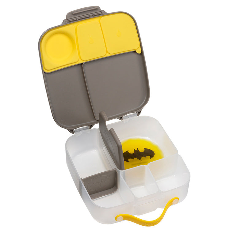 Lunchbox z przegródkami B.box  –  bez BPA, szczelny, pojemny i idealny na cały dzień, wzór: Batman