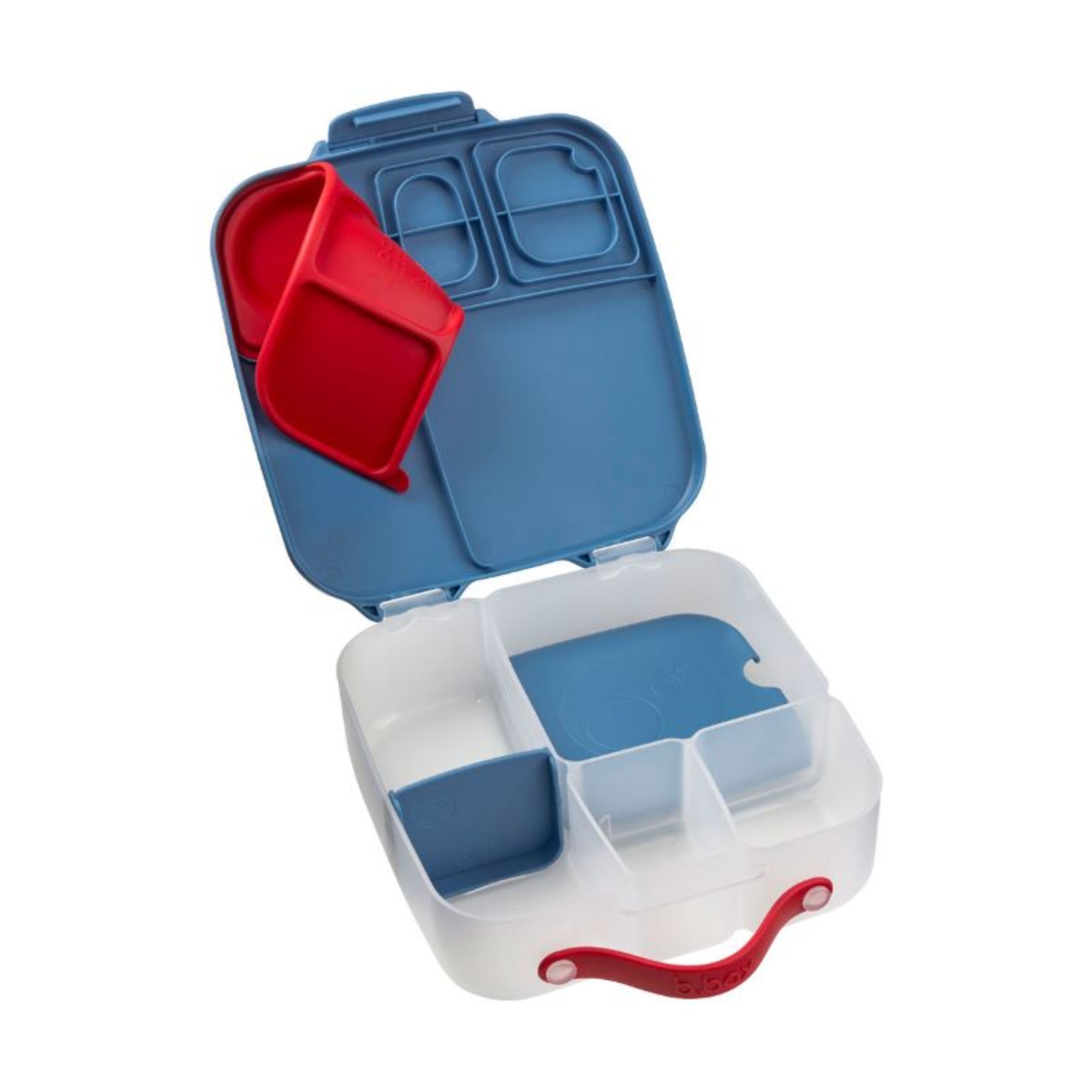 Lunchbox z przegródkami B.box  –  bez BPA, szczelny, pojemny i idealny na cały dzień, kolor: niebieski