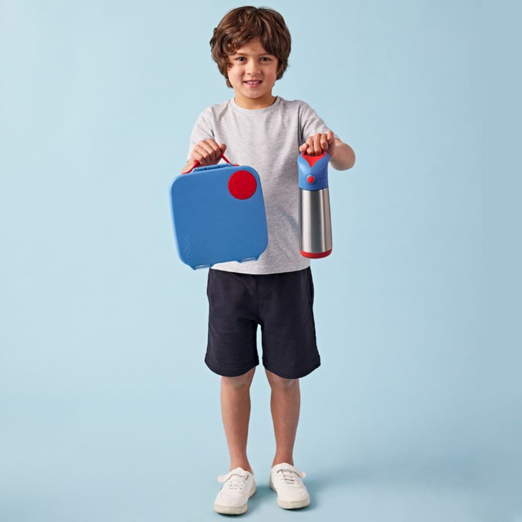 Lunchbox z przegródkami B.box  –  bez BPA, szczelny, pojemny i idealny na cały dzień, kolor: niebieski