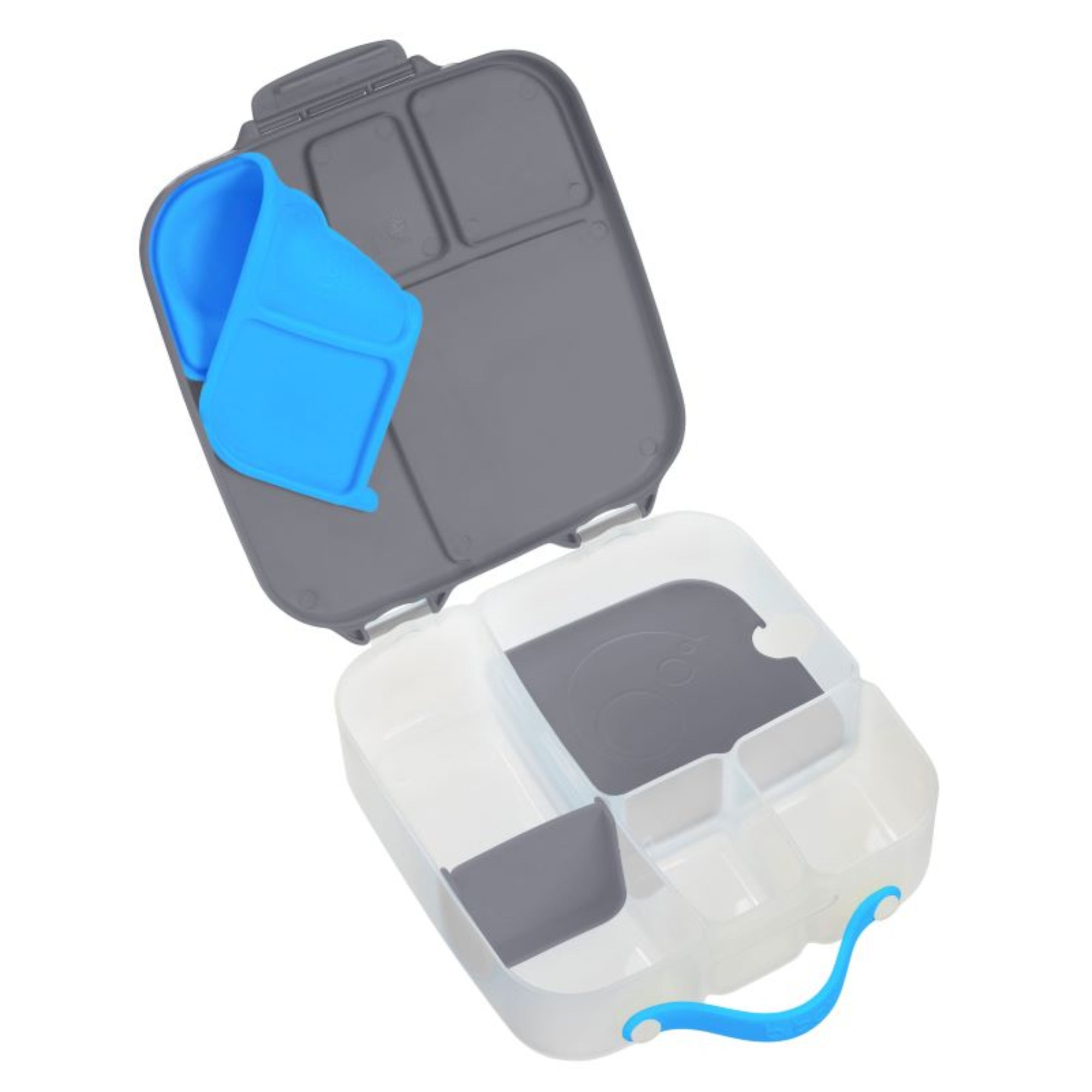 Lunchbox z przegródkami B.box  –  bez BPA, szczelny, pojemny i idealny na cały dzień, kolor: szary