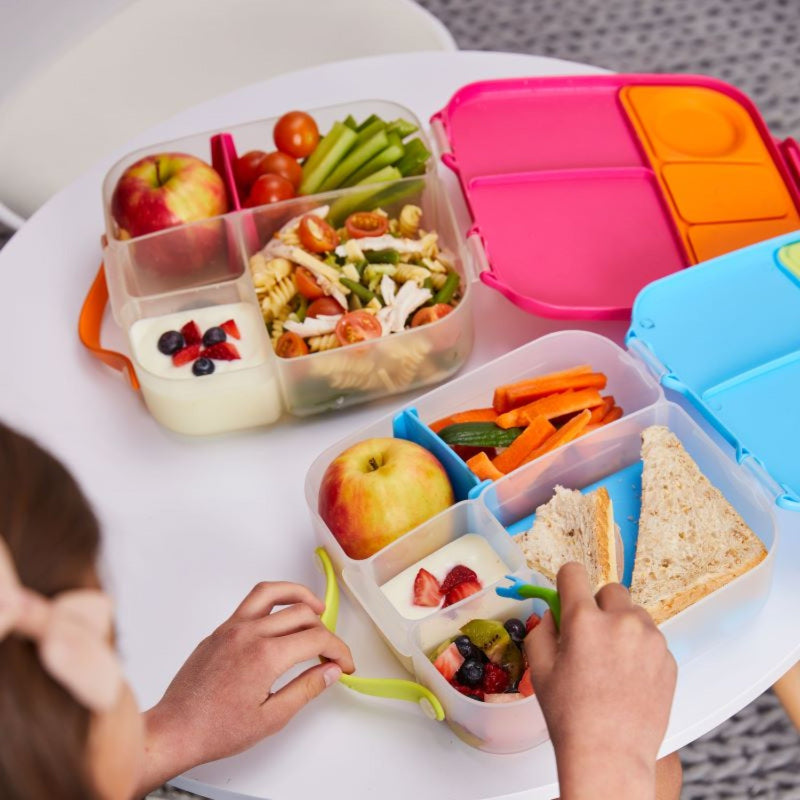 Lunchbox z przegródkami B.box  –  bez BPA, szczelny, pojemny i idealny na cały dzień, kolor: szary