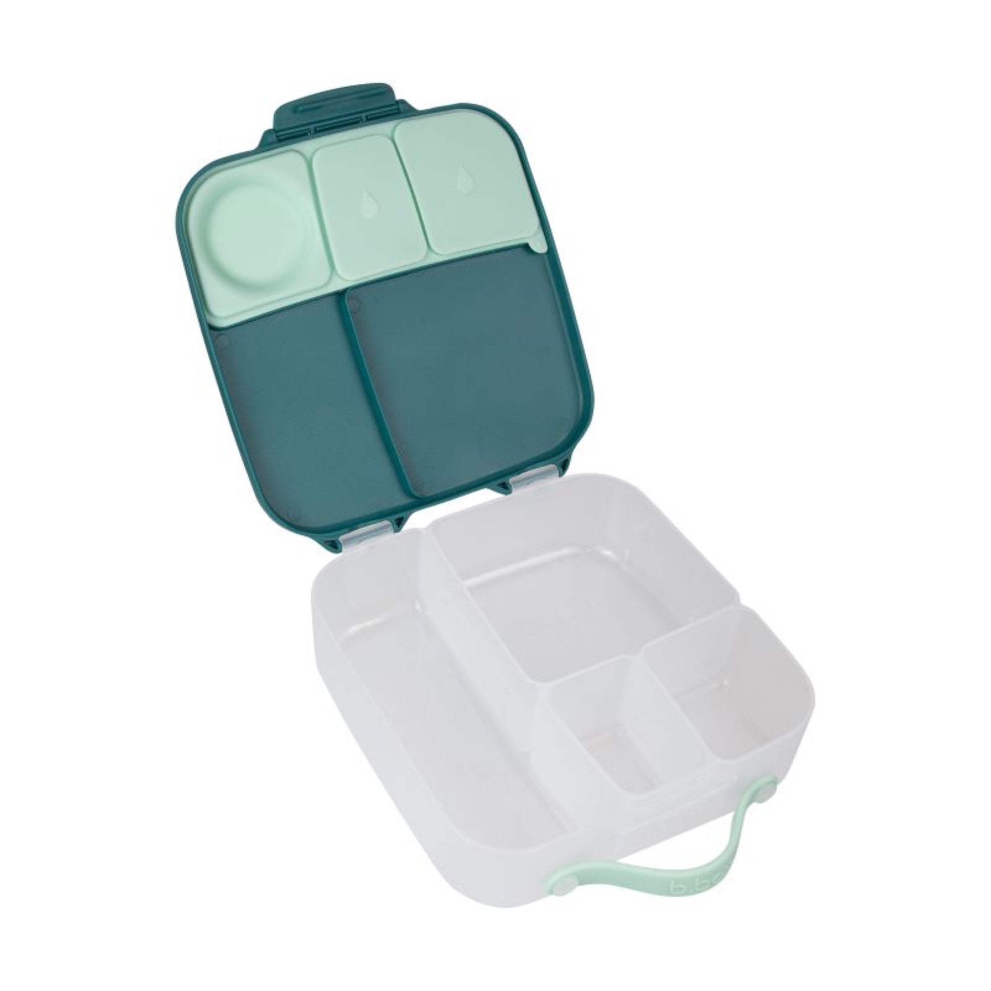 Lunchbox z przegródkami B.box  –  bez BPA, szczelny, pojemny i idealny na cały dzień, kolor: ciemnozielony