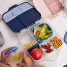 Lunchbox z przegródkami B.box  –  bez BPA, szczelny, pojemny i idealny na cały dzień, kolor: granatowy