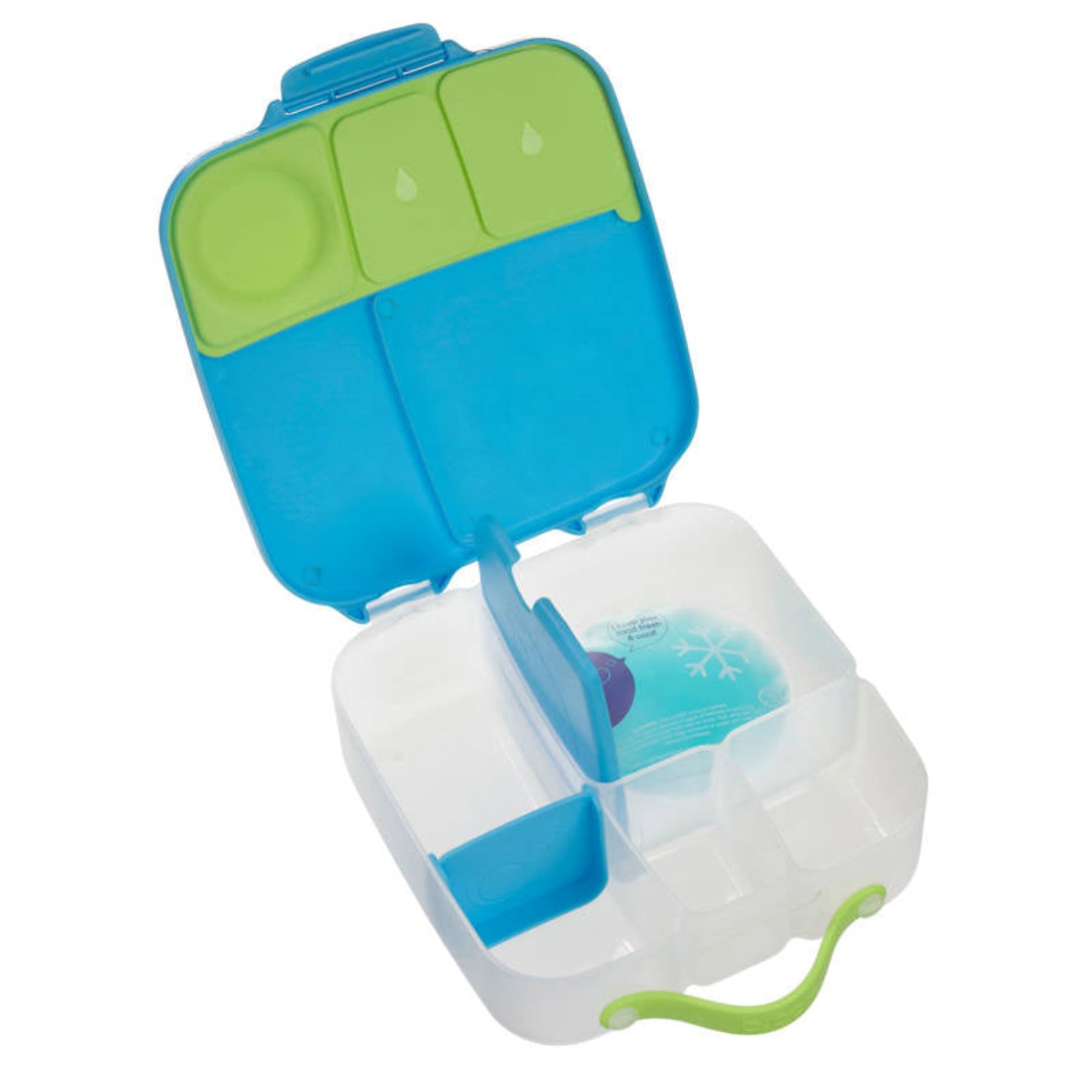 Lunchbox z przegródkami B.box  –  bez BPA, szczelny, pojemny i idealny na cały dzień, kolor: niebieski
