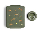 Grand Lunch Box Citron Tiger – śniadaniówka z 4 przegródkami i termosem, szczelna, stylowa i praktyczna, wzór: tygrysy