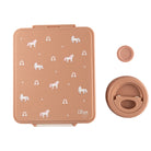 Grand Lunch Box Citron Unicorn Blush Pink– śniadaniówka z 4 przegródkami i termosem, szczelna, stylowa i praktyczna, wzór: jednorożce
