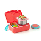 Lunchbox z termosem OmieBox Up Cherry Pink – szczelny, pojemny i stylowy, idealny do szkoły i pracy