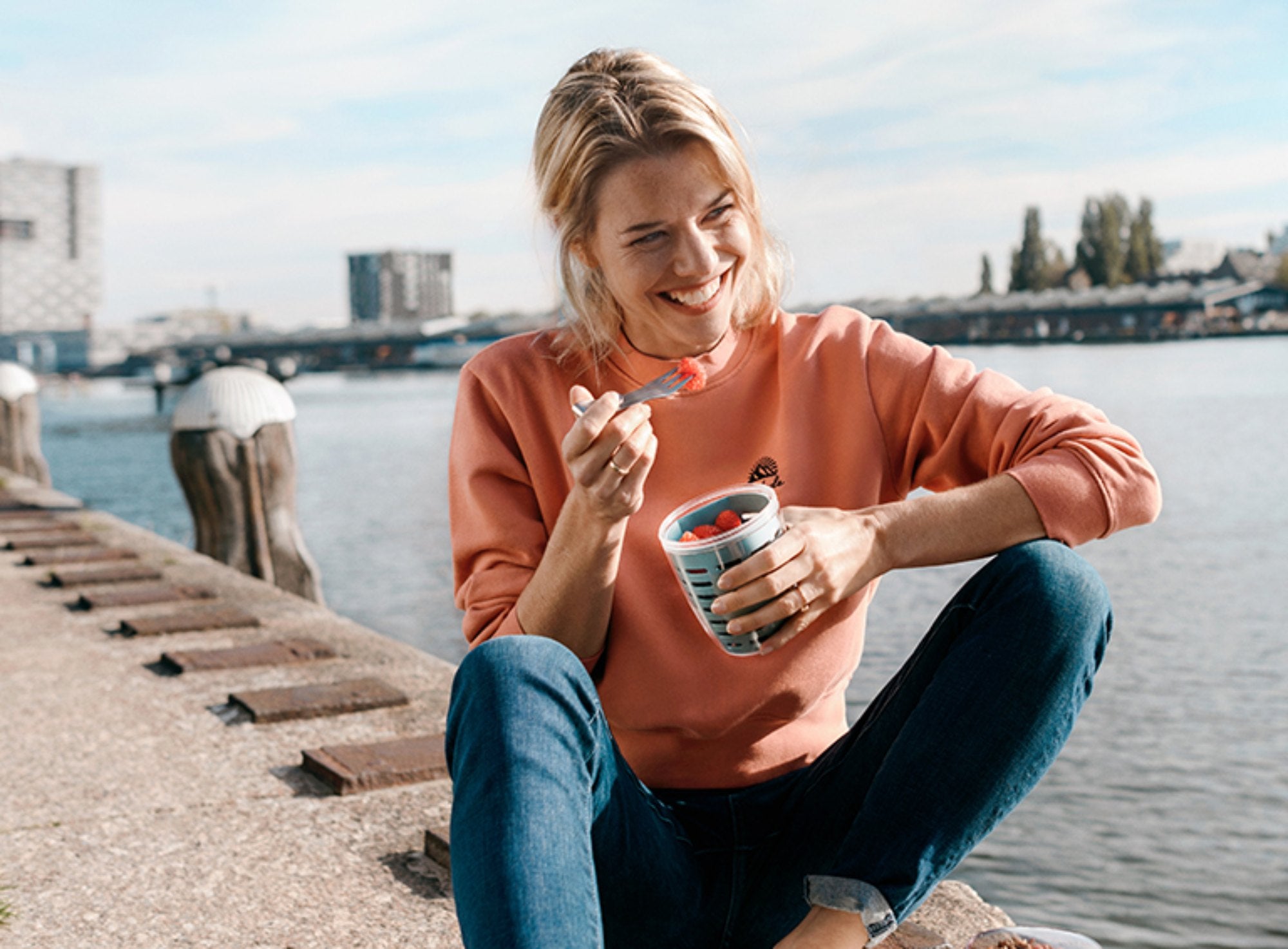 Mepal Ellipse łyżka składana – stal nierdzewna, w etui, do lunchboxa