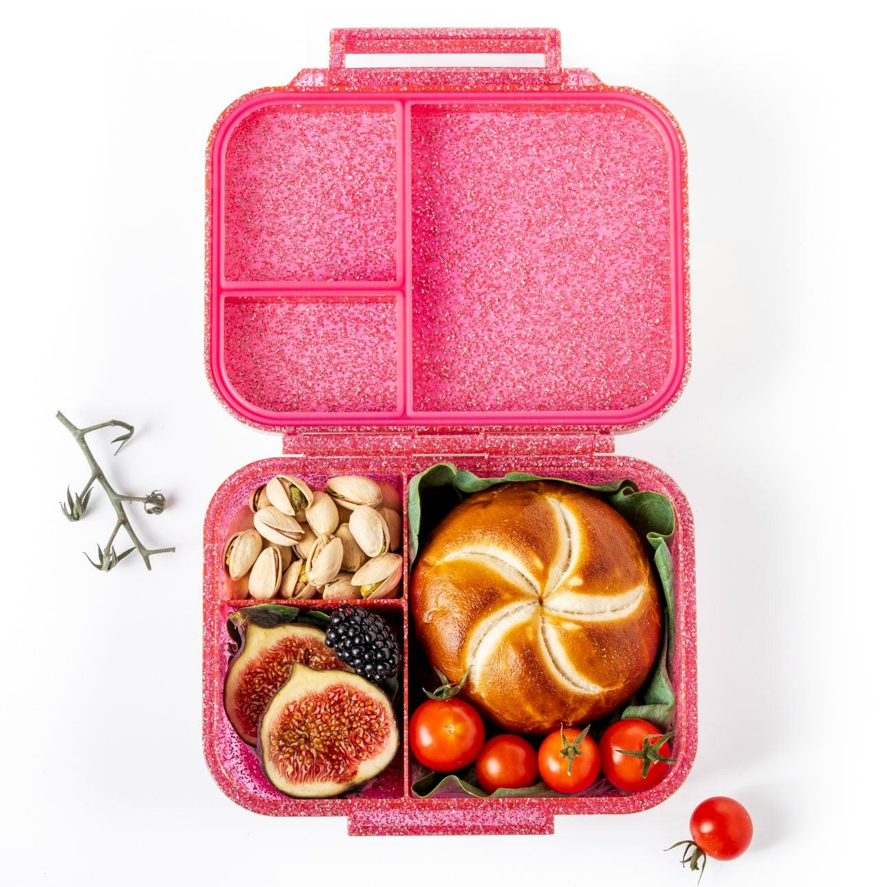 Różowy mini lunchbox bento LekkaBox Glamour szczelny z uszczelką